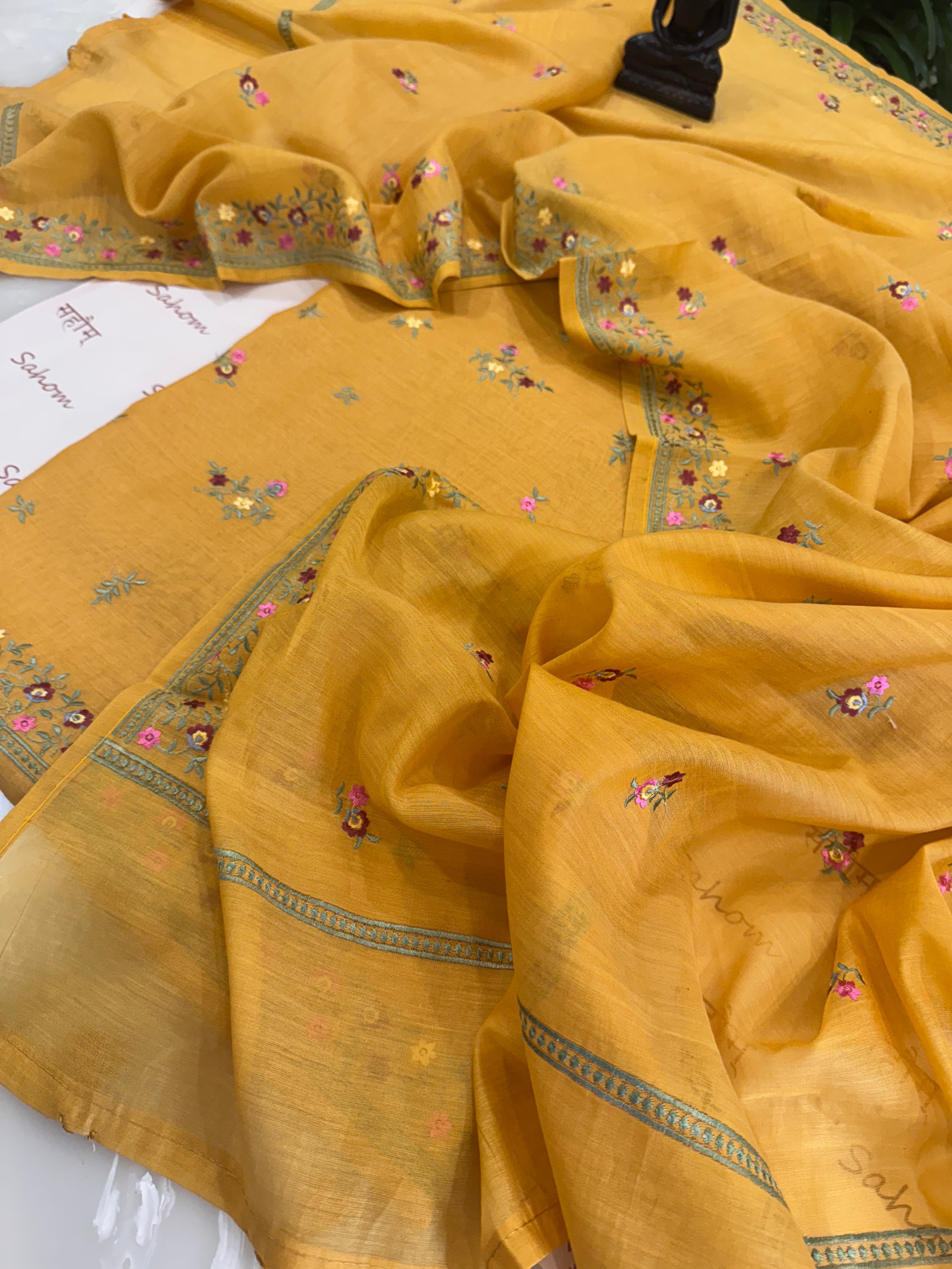 Cotton Mul Chanderi Suit Set