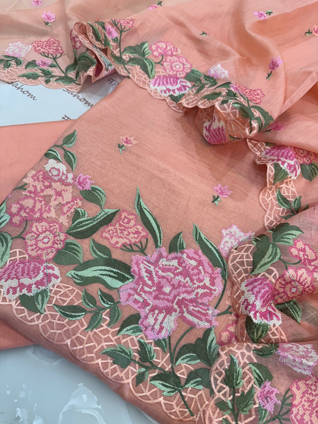 Cotton Mul Chanderi Suit Set