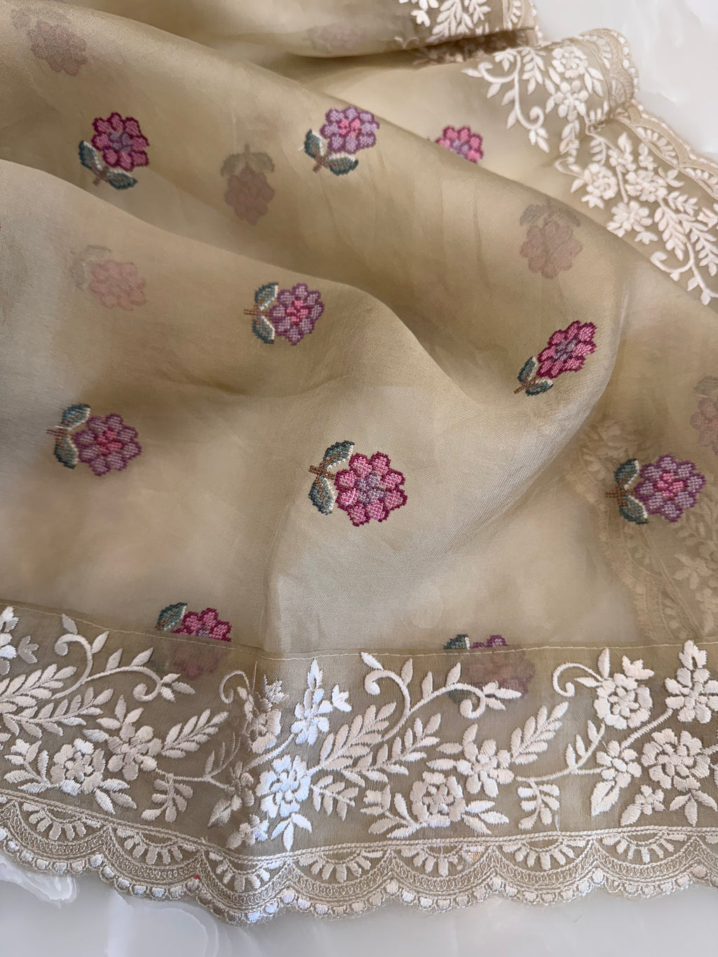 Pure Silk Organza Formal Suit Set