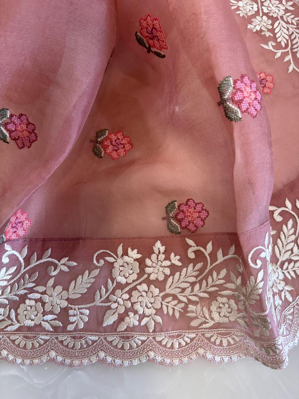 Pure Silk Organza Formal Suit Set