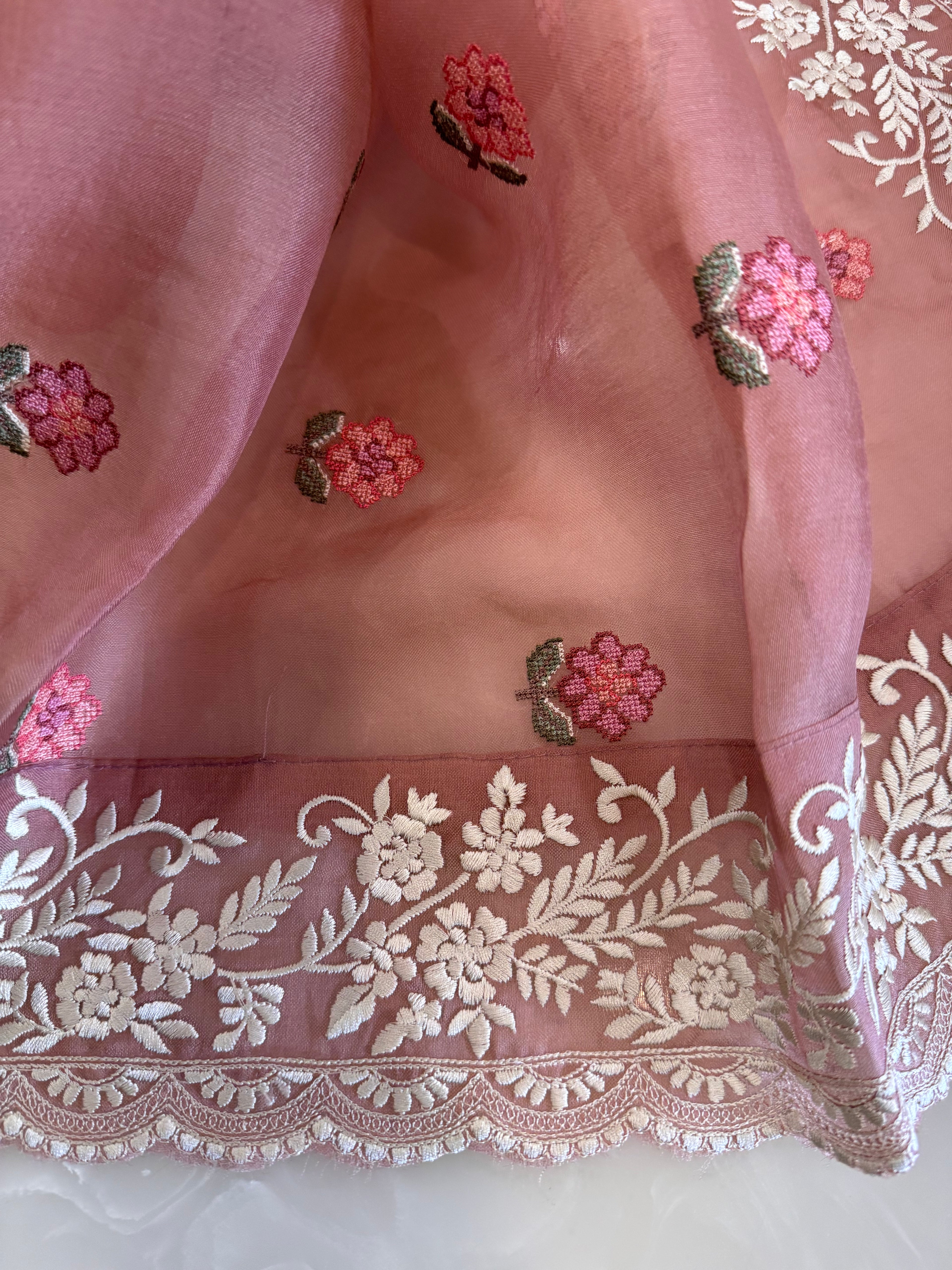 Pure Silk Organza Formal Suit Set