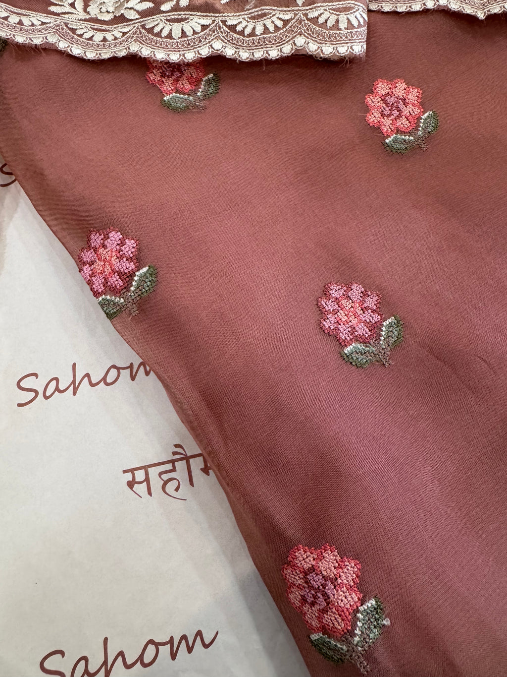 Pure Silk Organza Formal Suit Set