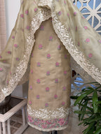 Pure Silk Organza Formal Suit Set