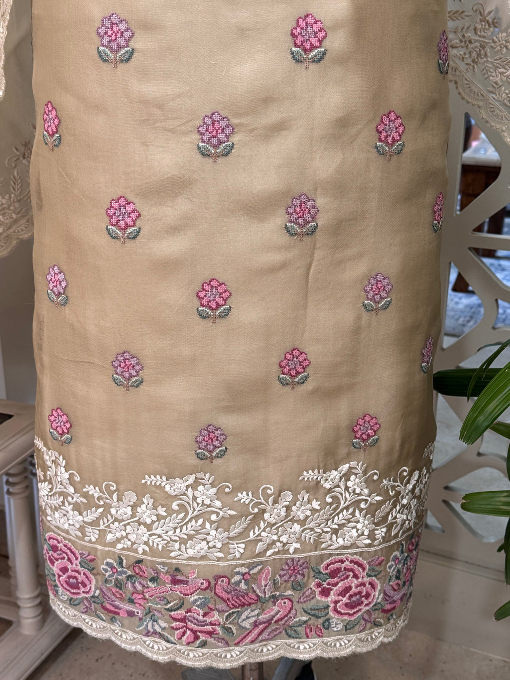 Pure Silk Organza Formal Suit Set