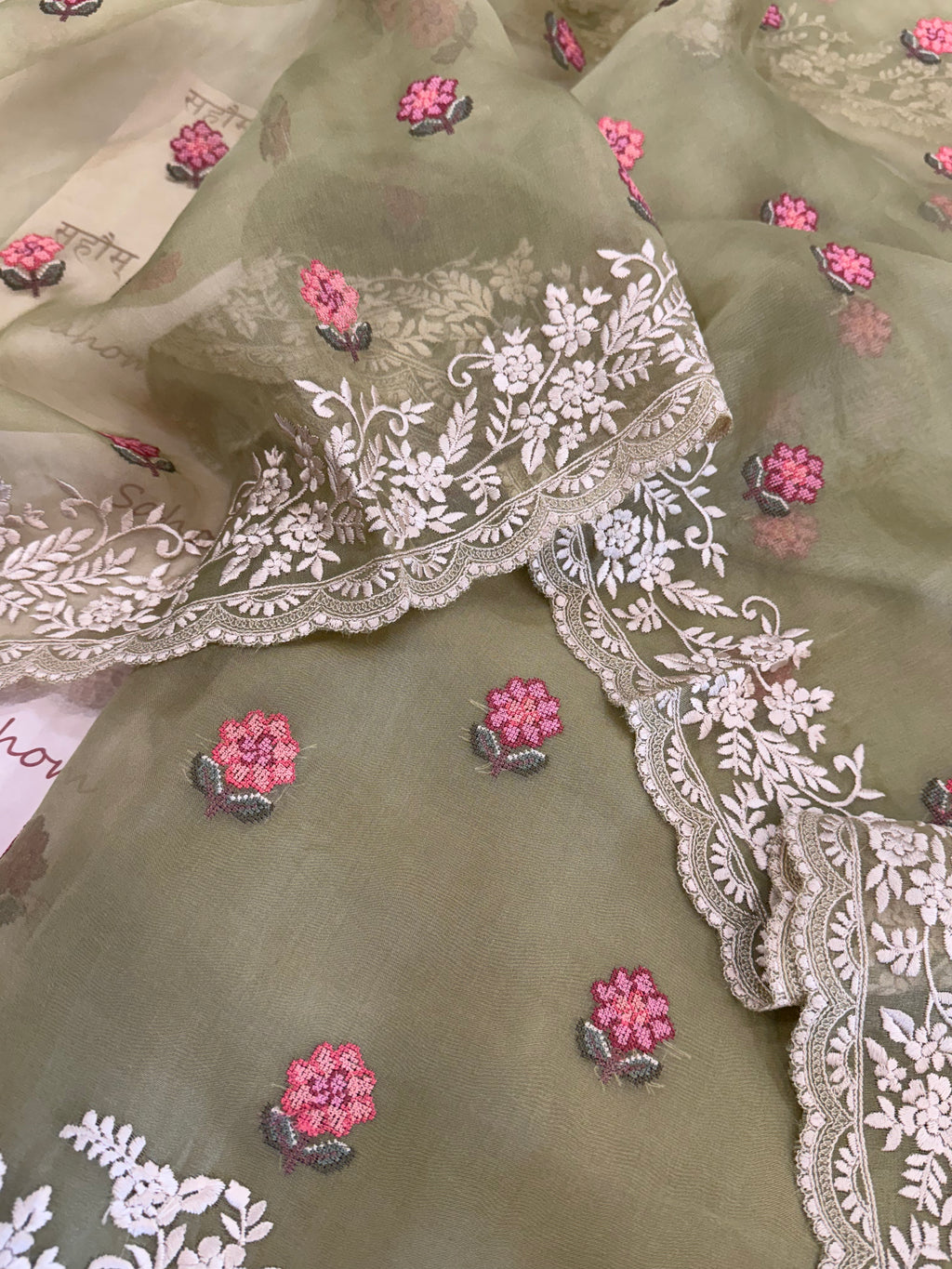 Pure Silk Organza Formal Suit Set