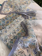 Digital Print Kota Doria Chikankari Kurta Dupatta Set