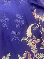 Pure Mul Chanderi Multicolour Embroidered Semi-Stitched Kurta Dupatta Set