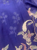 Pure Mul Chanderi Multicolour Embroidered Semi-Stitched Kurta Dupatta Set