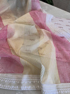 Pure Mul Chanderi Block Print & Lucknowi Chikankari Suit Set