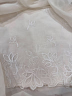 Summer Ivories Pure Mul Chanderi Cutwork Suit Set