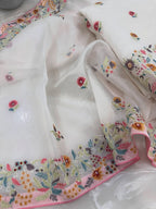 Pure Organza Silk Thread Embroidered Suit Set