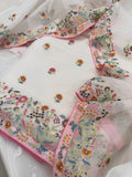 Pure Organza Silk Thread Embroidered Suit Set