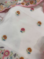 Pure Organza Silk Thread Embroidered Suit Set