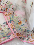 Pure Organza Silk Thread Embroidered Suit Set