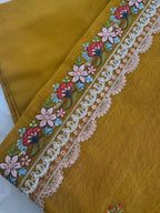 Pure Mul Chanderi Suit Set with Fine Organza Dupatta