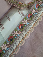 Pure Mul Chanderi Suit Set with Fine Organza Dupatta