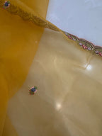 Pure Mul Chanderi Suit Set with Fine Organza Dupatta