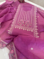 Aari Thread Embroidered Kurta Dupatta Set