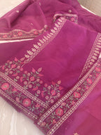 Aari Thread Embroidered Kurta Dupatta Set