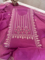 Aari Thread Embroidered Kurta Dupatta Set