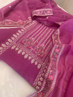 Aari Thread Embroidered Kurta Dupatta Set