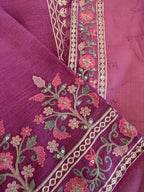 Aari Thread Embroidered Kurta Dupatta Set
