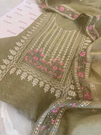 Aari Thread Embroidered Kurta Dupatta Set
