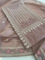 Aari Thread Embroidered Kurta Dupatta Set