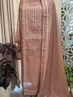 Aari Thread Embroidered Kurta Dupatta Set