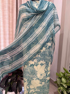 Digitally Printed Fine Crepe Suit Set with Chiffon Dupatta