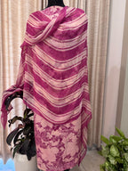 Digitally Printed Fine Crepe Suit Set with Chiffon Dupatta