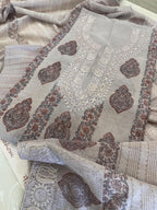 Pure Mul Chanderi Block Print & Lucknowi Chikankari Suit Set