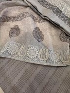 Pure Mul Chanderi Block Print & Lucknowi Chikankari Suit Set