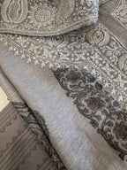 Pure Mul Chanderi Block Print & Lucknowi Chikankari Suit Set