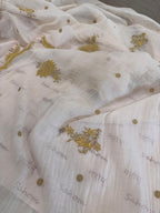 Pure Mul Chanderi Thread & Appliqué Work Suit Set