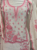 Pure Mul Chanderi Thread & Appliqué Work Suit Set