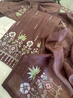 Pure Mul Chanderi Thread & Mirror Work Suit Set
