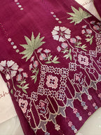 Pure Mul Chanderi Thread & Mirror Work Suit Set
