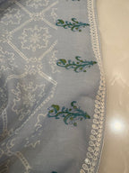 Pure Mul Chanderi Printed & Embroidered Kurta Dupatta Set