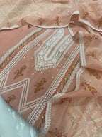 Pure Mul Chanderi Printed & Embroidered Kurta Dupatta Set