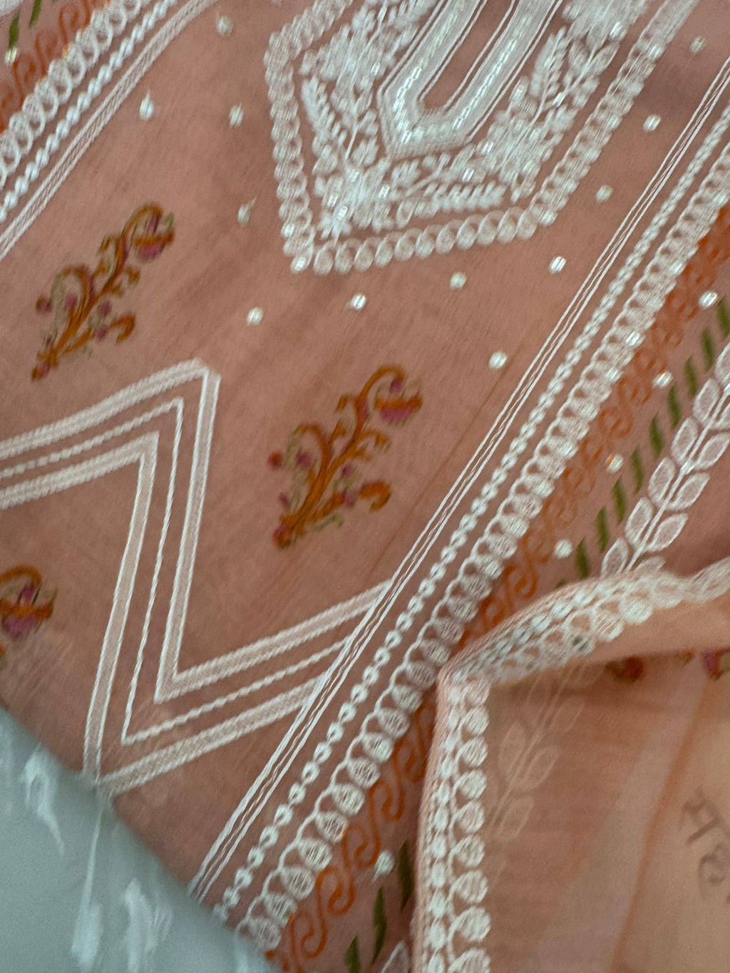 Pure Mul Chanderi Printed & Embroidered Kurta Dupatta Set