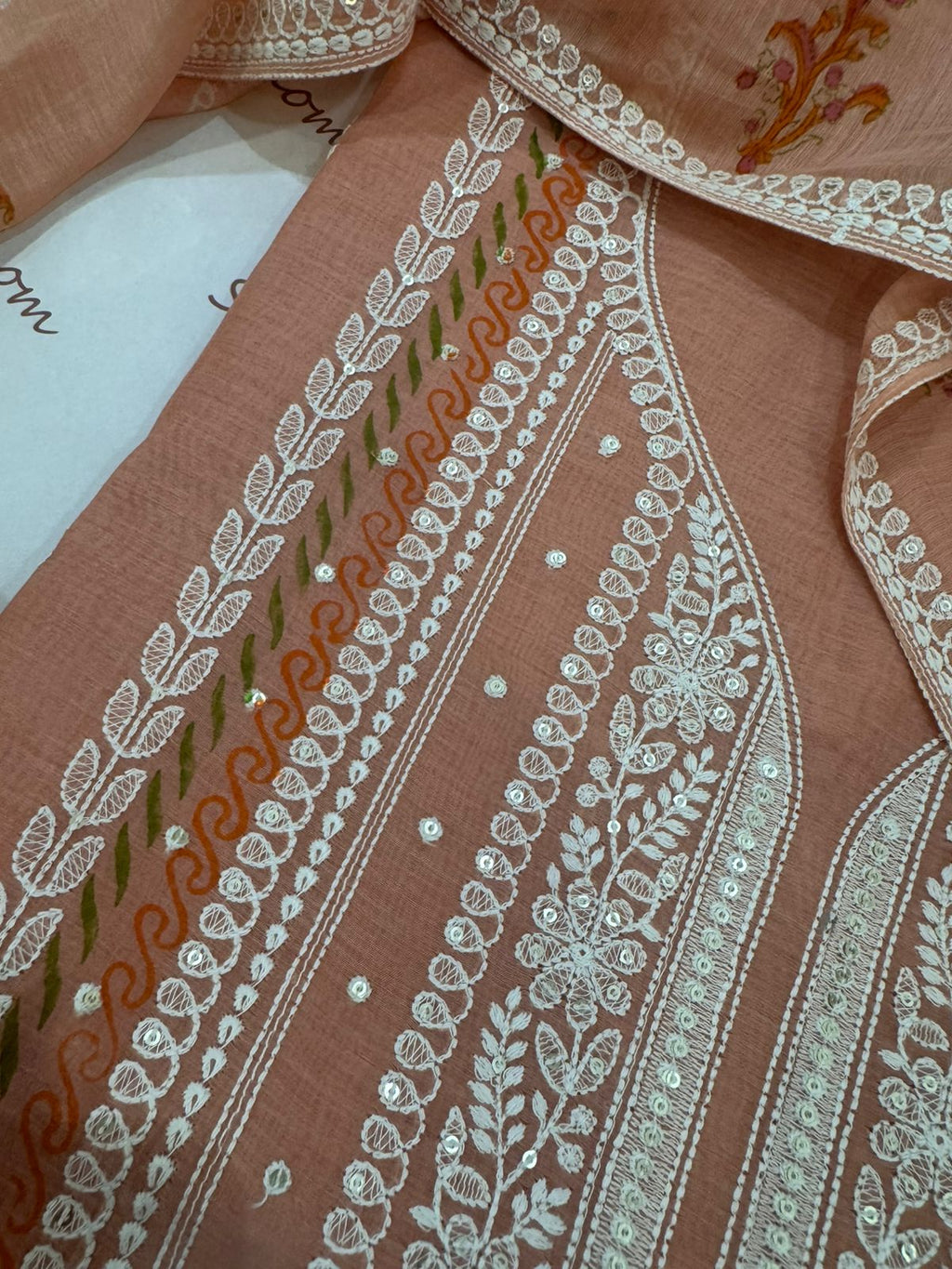 Pure Mul Chanderi Printed & Embroidered Kurta Dupatta Set