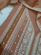Pure Mul Chanderi Printed & Embroidered Kurta Dupatta Set