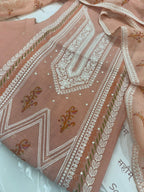 Pure Mul Chanderi Printed & Embroidered Kurta Dupatta Set