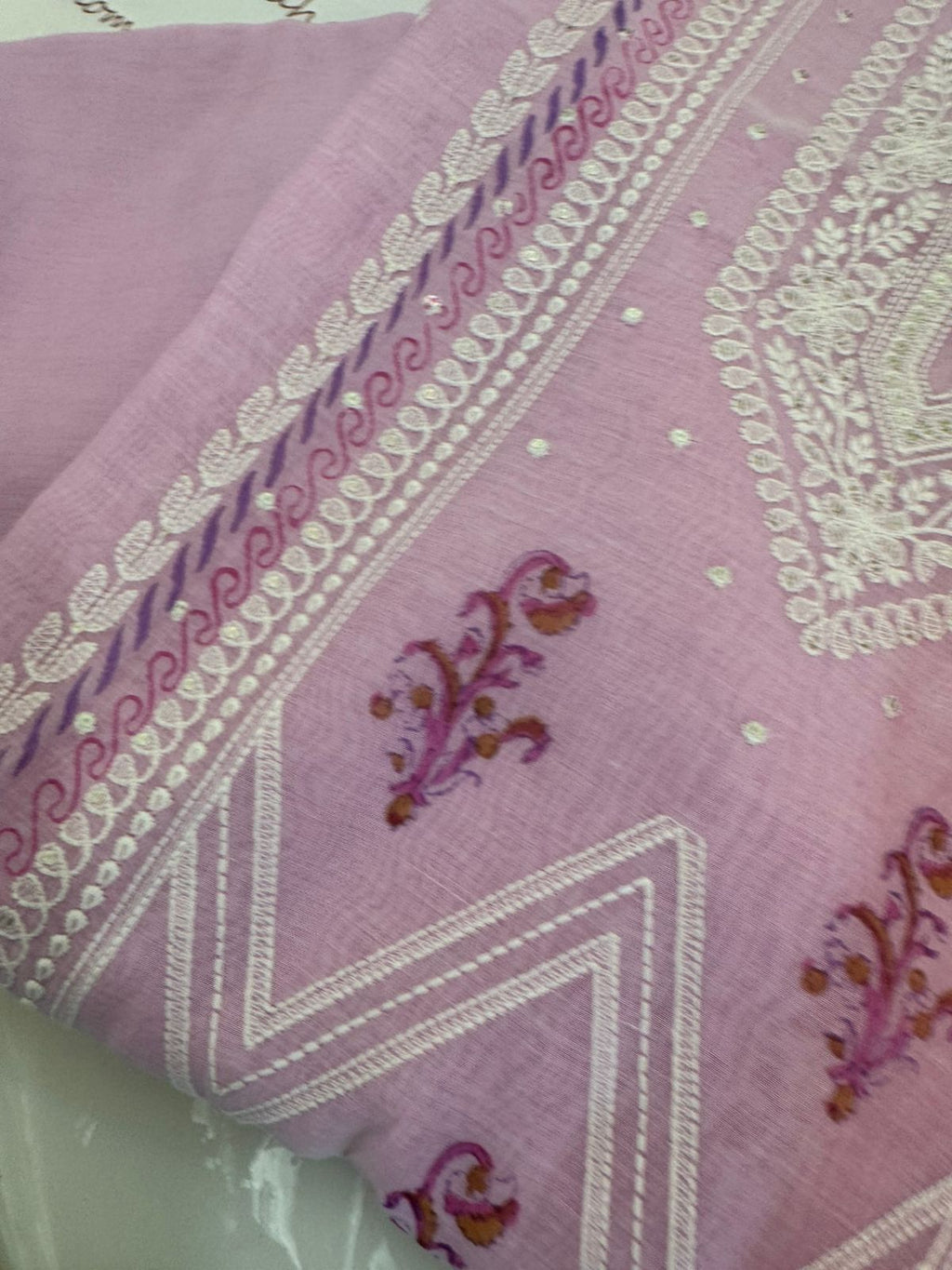 Pure Mul Chanderi Printed & Embroidered Kurta Dupatta Set