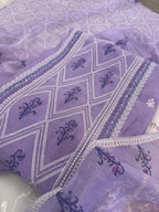 Pure Mul Chanderi Printed & Embroidered Kurta Dupatta Set
