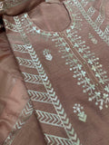 Pure Mul Chanderi Laser Appliqué Cut Work Kurta Set with Dupatta & Plain Lower