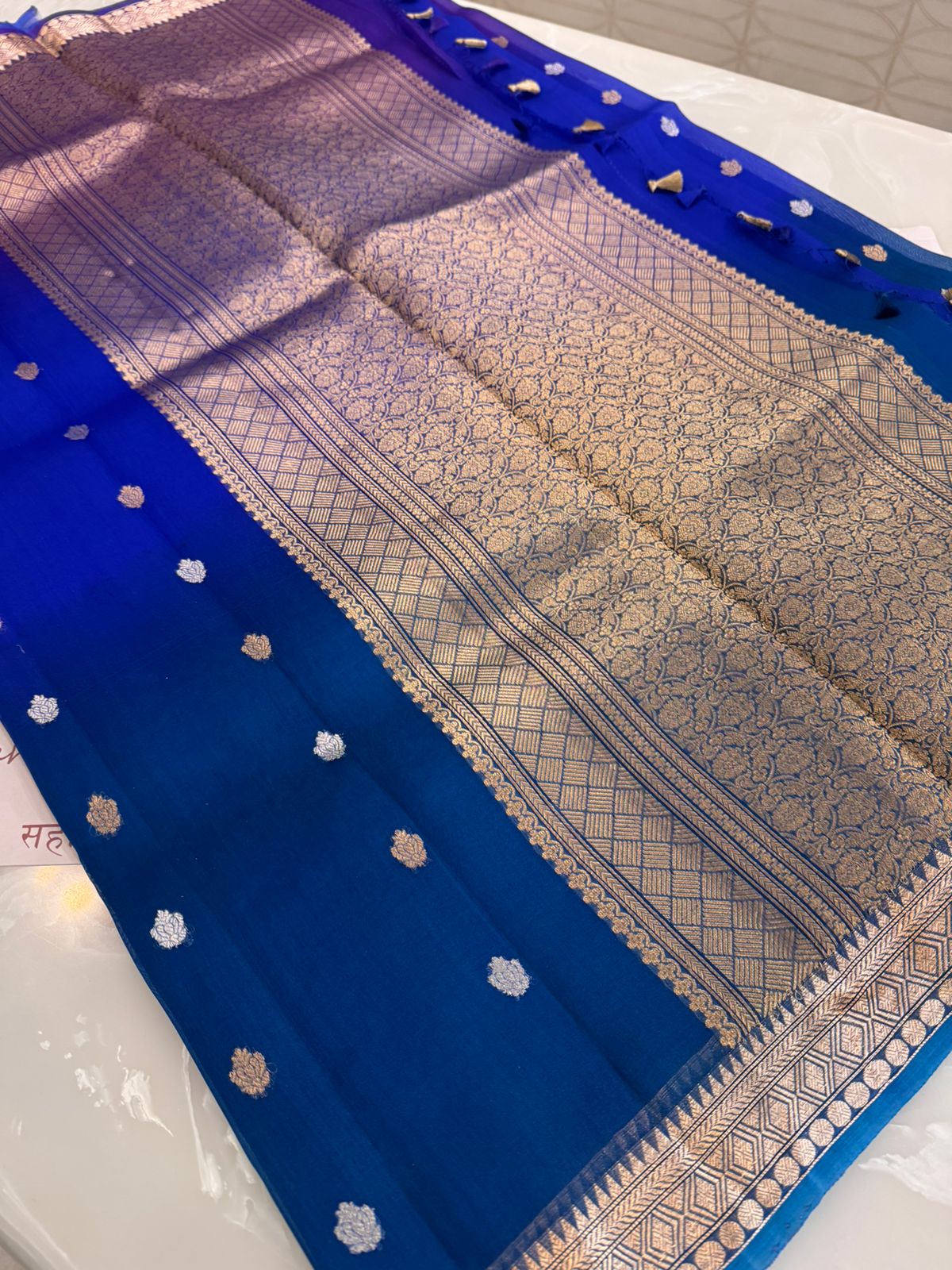 Pure Banarasi Organza Ombre Saree