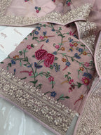 Pure Crushed Tissue Kurta with Dupatta and Lower