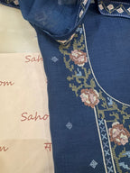 Mul Chanderi Thread Work Suit
